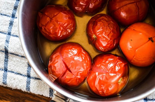 Boiled tomato